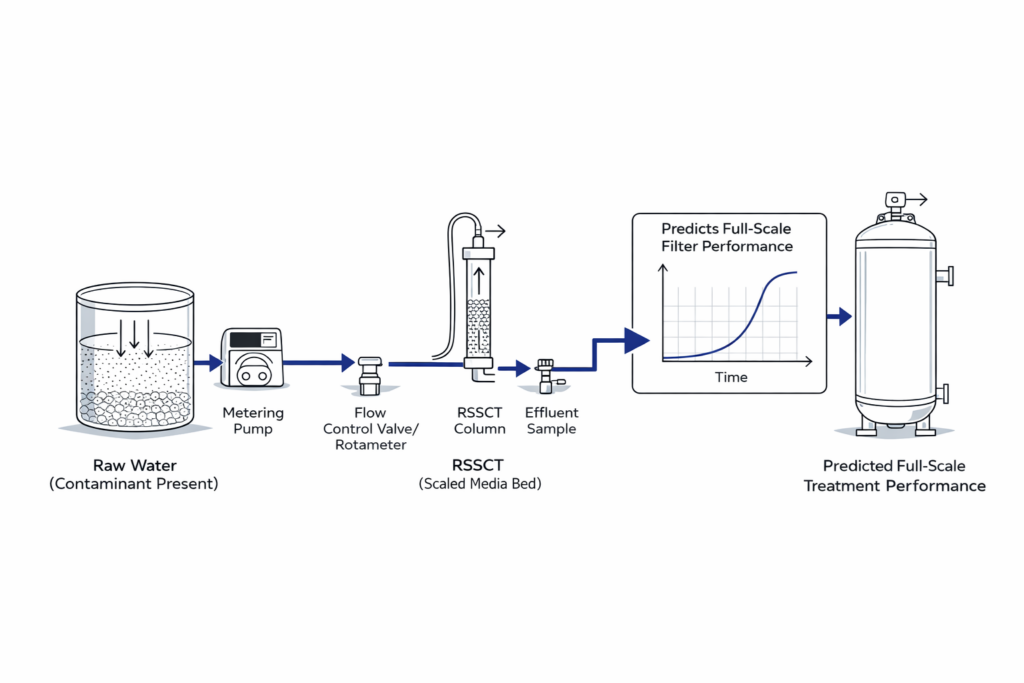 Diagram showing RSSCT testing