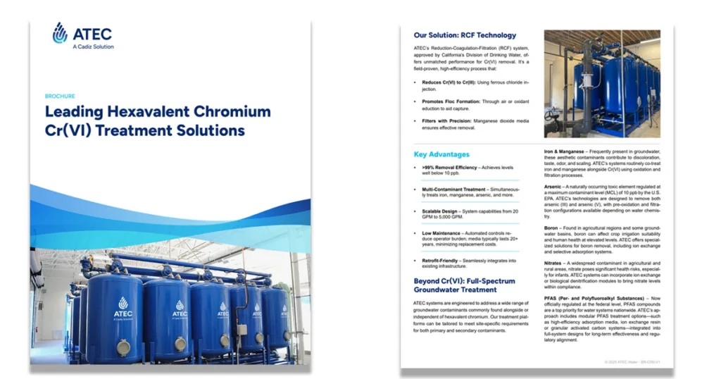 Brochure for Water Treatment of Hexavalent Chromium